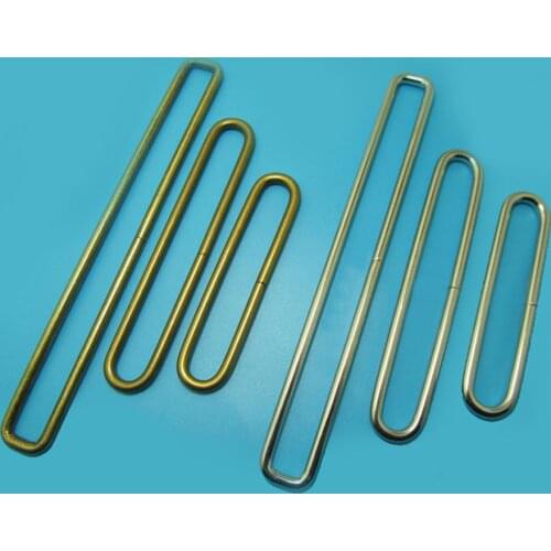 Metal Wire Oval Rectangle Ring Belt Bag Loops Buckle For Webbing 75mm 100mm 150mm