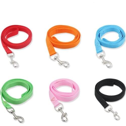 Nylon Dog Leash for Small Medium Large Dog Outdoor Running Walking Training Safe Pet Dog Band Collar Harness Leash
