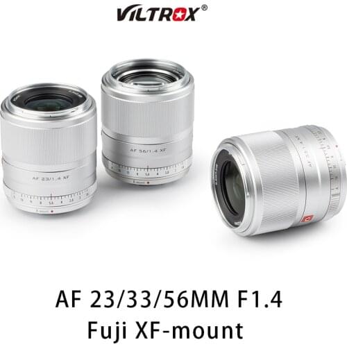 VILTROX 23/33/56mm F1.4 XF Auto Focus Large Aperture APS-C Lens for fujifilm fuji X-Mount Camera Lens X-H1 X20 T30 X-T100 X-Pro2
