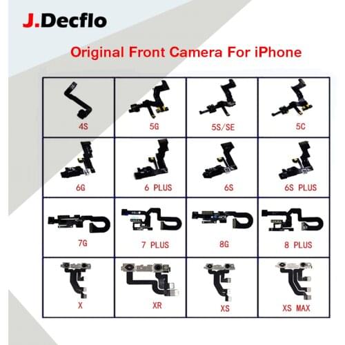 JDecfo Original Small Front Camera Flex For iPhone 6 6s 7 8 Plus 5S SE Proximity Sensor Face Front Camera Flex Cable Phone Parts