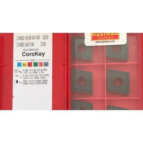 ORIGINAL 10PCS CARBIDE INSERT CNMG160608-KM 3205