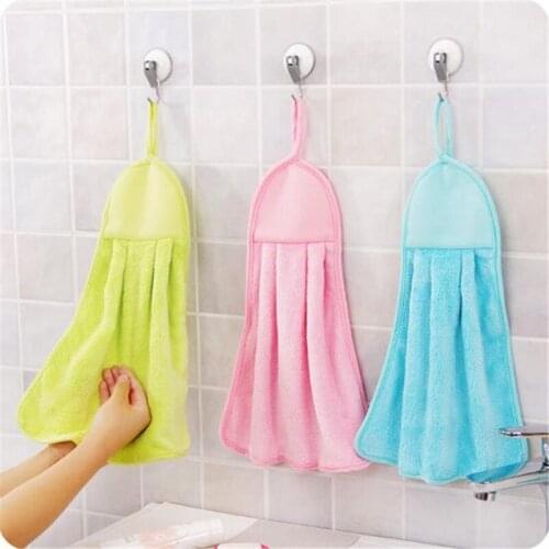 Clean Hearting 5Pcs/Lot Hand Towel Kitchen Bath Hanging Wipe Towel Car Dish Bathroom Office Christmas Gifts Adults Women Men New