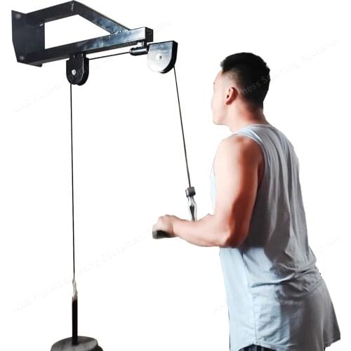Pulley Cable Machine Attachment Wall-mounted Professional Fitness Equipment Triceps Biceps Muscle Training Pulley System Fitness