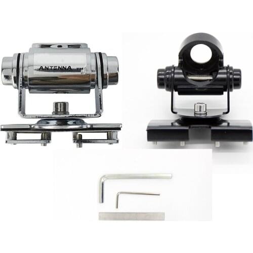 RB-400V Adjustable Angle Stainless Steel Hatchback Door Mount Mobile Radio Car Antenna Bracket