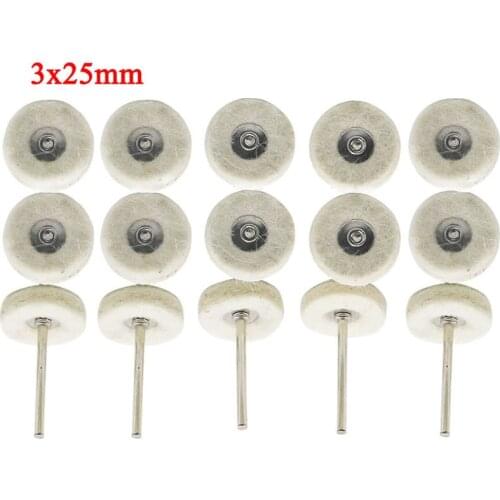 5Pcs/Lot Wool Felt Grinding Sanding Head Abrasive Buffing Wheel Wool Polishing Brush Dremel Accessories Drill Rotary Tool