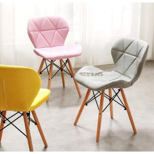 Modern minimalist dining chair net red ins stool dormitory makeup study office chair back chair home
