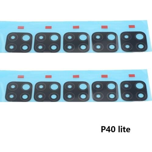 10 x Back Camera Glass With Tape for Huawei P20 P30 P40 Lite Mate 20 30 40 Pro Rear Camera Cover Lens Sticker Replacement Parts