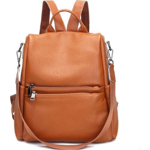 TRONG Womens Brown Backpacks