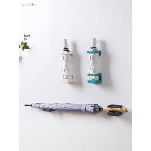 Wall hanging minimalist umbrella storage rack discharge door umbrella Stander creative home umbrella storage barrel