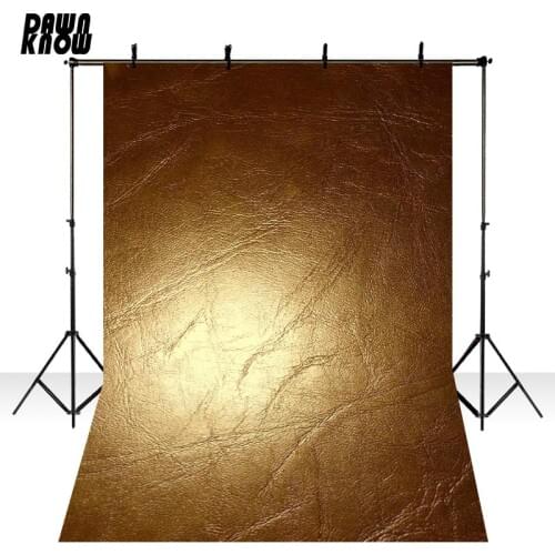 DAWNKNOW Golden Leather Texture Photography Background Wedding Photocall Uniquely Backdrops Children Photo Studio lv1546
