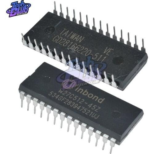 1PCs W27C512-45Z W27C512 DIP DIP-28 EEPROM 512K bit