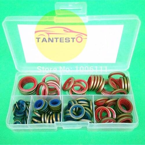 100PCS Diesel Pump Common Rail Injector Repair Kits Rubber Washer O Ring Gasket Pad