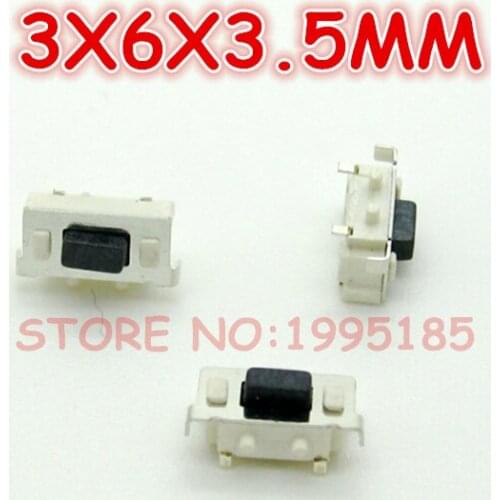 100PCS SMT 3X6X3.5MM Tactile Tact Push Button Micro Switch Momentary