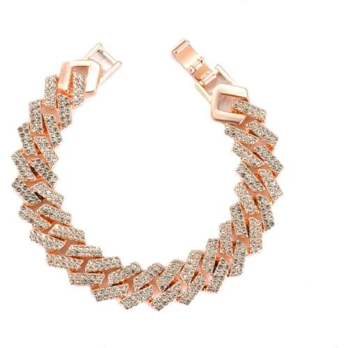 2021 Hip-hop Exaggerated Thick Chain Couple Bracelet For Women Men Fashion Retro Alloy Material Bracelet Party Jewelry Gift