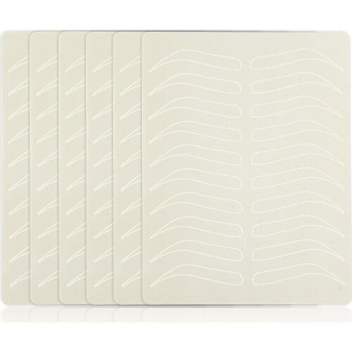 3/5/10pcs Synthetic Leather Tattoo Eyebrow Tattoo Practice Skin Permanent Makeup Eyebrow Training Skin Microblading Supplies