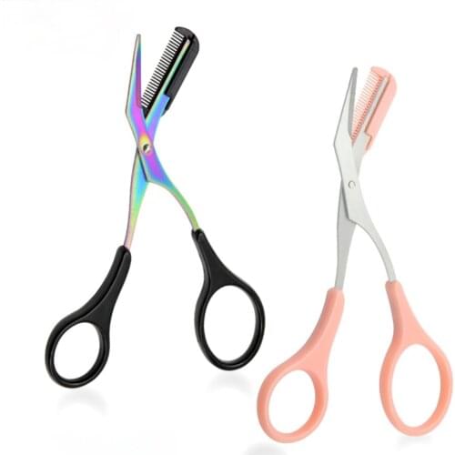 Eyebrow Trimmer Scissors with Comb for Women Eyebrow Razor Facial Hair Remover Eye Brow Trimmer Shaper Face Shaver Makeup Tools