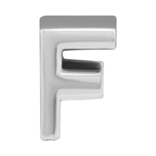 CKK 925 Sterling Silver Letter F Charm Beads Original Fashion Jewelry Making Fits For Bracelets & Bangle