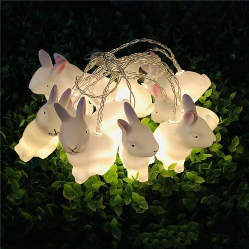 Rabbit Home String Light 1.5 Meter 10 Leds Cute Animals Fairy Decoration Party,Birthday,Easter,New Year