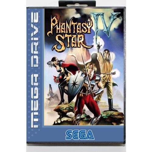Phantasy star 4 16 bit SEGA MD Game Card With Retail Box For Sega Mega Drive For Genesis