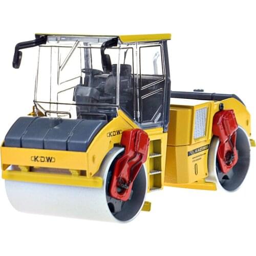KAIDIWEI 1:35 Alloy Tandem Compactor Truck Car Model Roller Kids Toy Boy Birthday Gift
