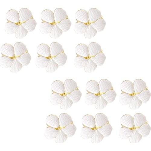 12 Pcs Flower Napkin Buckle Napkin Ring Napkin Ring, Used for Wedding, Festival, Banquet, Daily Party Decoration