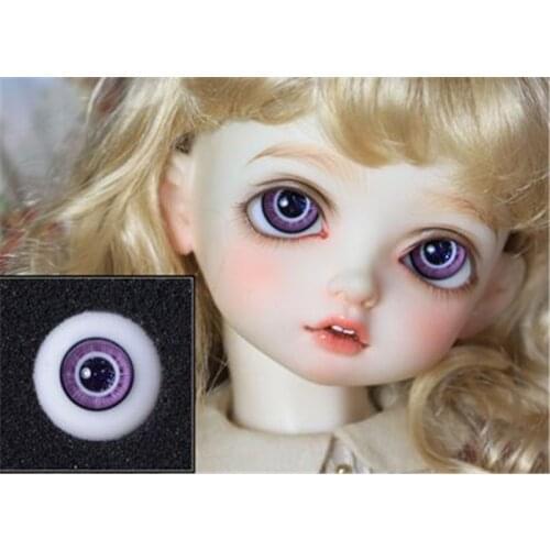 BJD doll eyes suitable for 12mm14mm 16mm 18mm small iris size purplish red glass eyes doll accessories