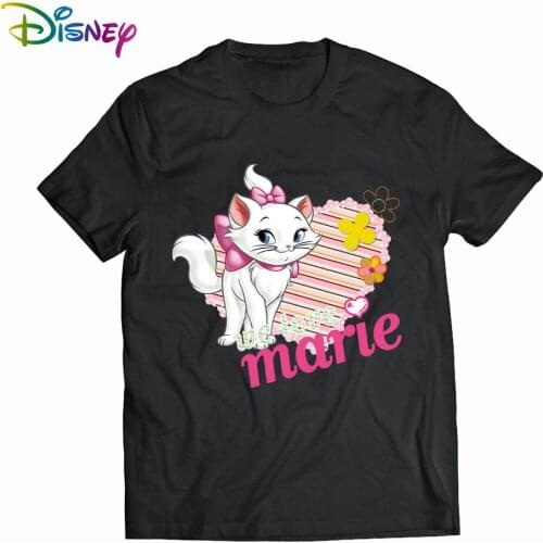 Disney Summer casual oversized WomenT-shirt Marie Cat Disney Cute Kawaii TshirtTops Korean Ulzzang Harajuku short sleeve tshirt