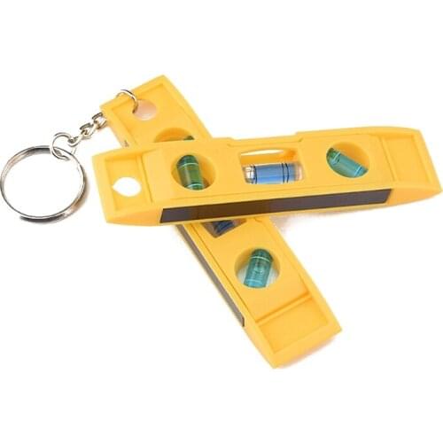 Mini 3 Bubble Level with Keychain Torpedo Magnetic Gradienter Level Measuring Tool，Plumb/Level/45-Degree Measuring Level
