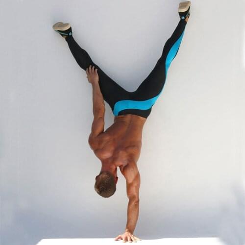 Mens Long Tight Pants Ankle Length Elastic Skinny Mallas Hombre Running Mens Compression Running Tights Mallas De Deporte