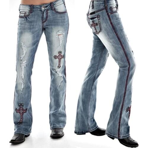 RANMO Women's Jeans With Embroidery