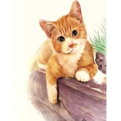 Animal Cat Scenery DIY oil Painting By Numbers Kits abstract paint by numbers Picture On Canvas For Wall Art Picture