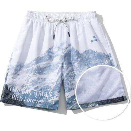 ERIDANUS Mens Shorts Leisure Summer Trend Youth Comfortable Daily Sport Fashion Brand Casual Loose Printing Clothing MKD111