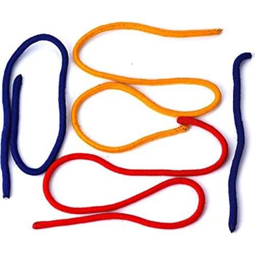 Three Strings Linking Ropes Magic Trick Magic Close-up Performance Accessories Red&Yellow& Blue Rope Props Magic Tricks Tool