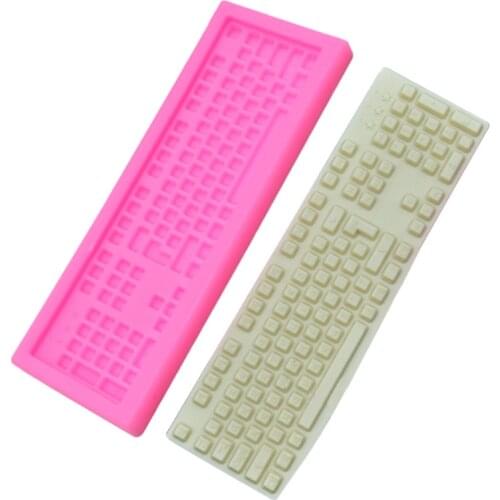 Creative Computer Keyboard Shape Cake Mold Practical DIY Fondant Cake Dessert Decoration Mould Biscuits Pastry Making Tool