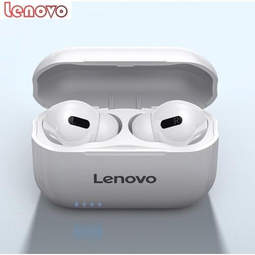 Lenovo LP1S Wireless Bluetooth 5.0 Earphone Stereo Headset Sports TWS Earbuds Noise Cancelling Bluetooth 5.0 Earbuds With Mic