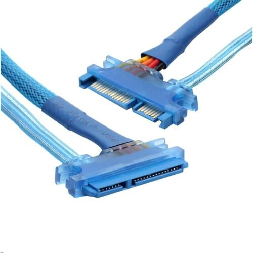 SATA3.0 extension cable /7+15 SATA data cable + power cord / male to female hard drive extension cable 40cm