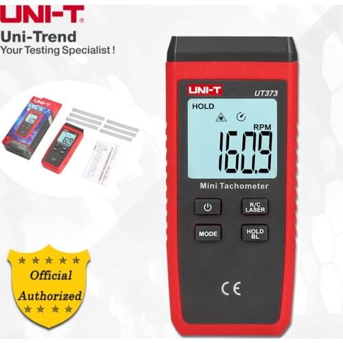 UNI-T UT373 Mini Tachometer; digital non-contact tachometer, RPM measurement/Counting measurement, Overload indication