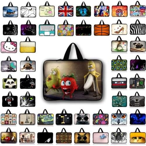 Universal 7 10 12 13 14 15 17.3 Portable Laptop Bag Carry Cases Sleeve Netbook Cover 15.4 15.6 For MacBook ASUS Acer HP Dell