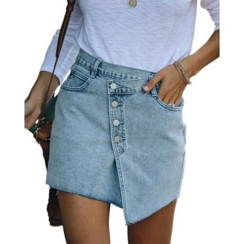 Yvlvol Denim Skirts For Women