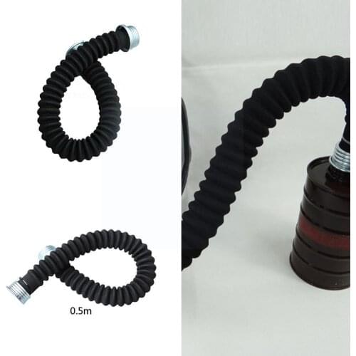Safety Gas Mask Respirator Rubber Hose Tube 40mm Connection For Most Suitable Household Gas Mask Gas Masks Goods Between Fi U8C1