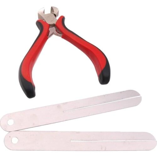 1 Set Guitar Fret Measuring Ruler Fretboard Protector with String Cutter