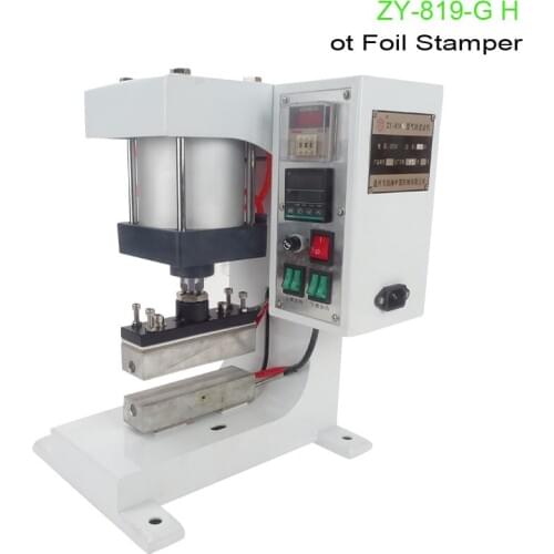 1PC 110/220V Pneumatic Bronzing Machine Barge Under Bit Machine ZY-819-G Desktop Heating Lace Processing Automatic Gild Machine