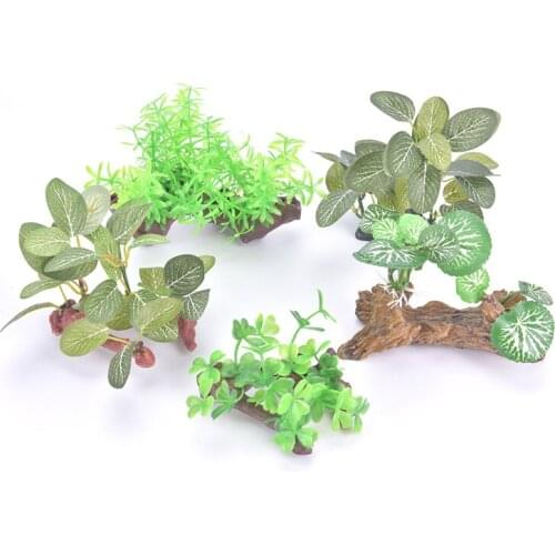 1PC Artificial Non-toxic Plastic Fake Grass Turtle Fish Tank Plants Aquarium Aquatic Landscaping Decoration Ornament New