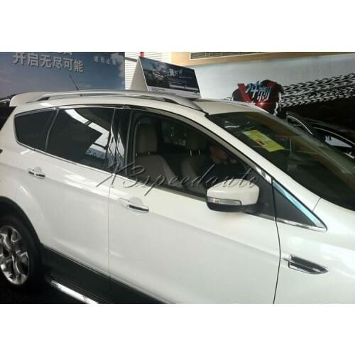 20 Pcs Stainless Steel Full Window Frame + B Pillar Trim For Ford EcoSport 2013-2017-2016