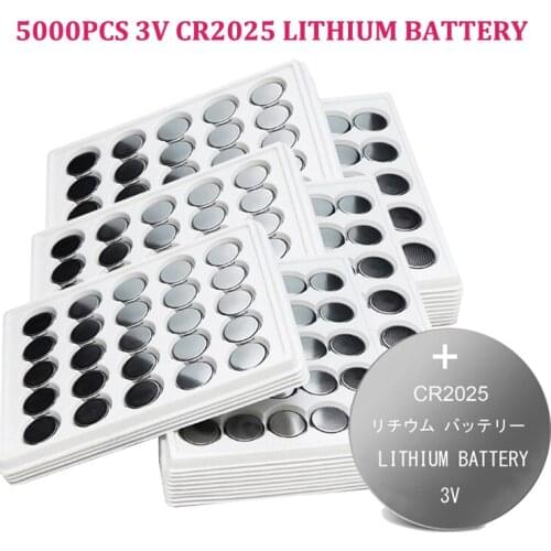 5000pcs CR2025 CR 2025 DL2025 BR2025 KCR2025 3V Lithium Battery For Watch Toy Remote Control Meter Button Cell Batteries Coin