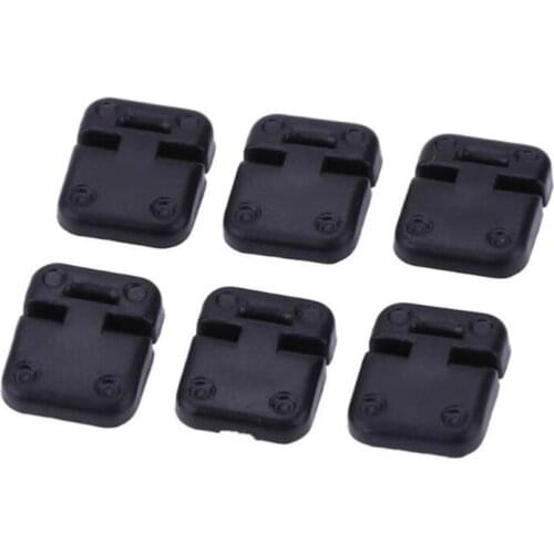 6PCS Black Plastic Car Door Hinge for 1:10 RC Crawler Traxxas TRX-4 TRX4 RC Car Door Hinges