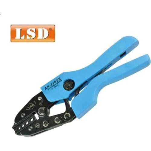 AN-110TX ratchet non-insulated terminal crimping tool,crimp range 1-10mm2 hexagon type