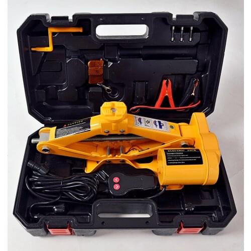 12V 3Ton Car Electric Jack Auto Lift Scissor Jack Lifting Jack MutiFunction Replacing Repair Tools QZ039