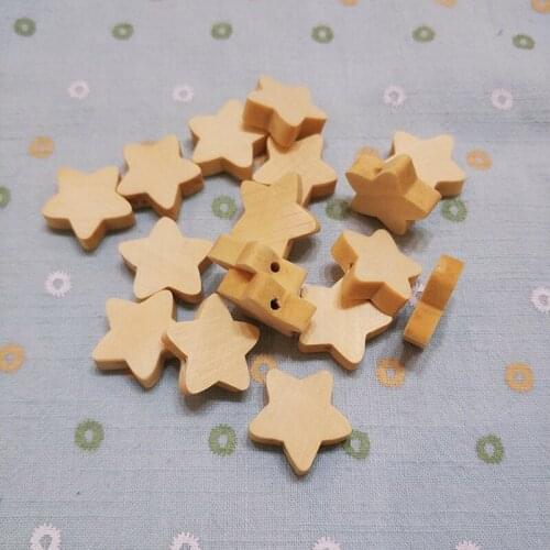 50Pcs 20mm Food Grade Wooden Teething Teether Beads Chewable Star Shaped Beads Bracelet Necklace Accessories Handmade DIY Crafts