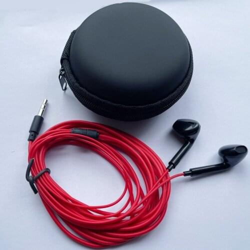 Earphone Holder Case with 3m Wired Headphone Storage Carrying Hard Bag Box Case for Earphone Accessories Earbuds USB Cable